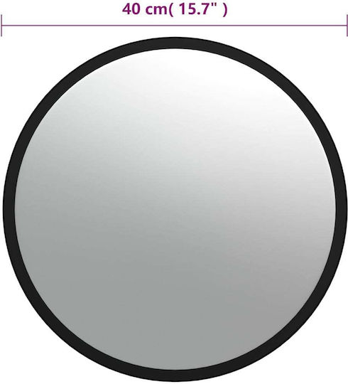 vidaXL Oglindă de circulație 40cm în Negru Culori