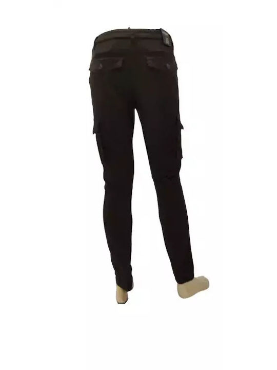 Oxygen Men's Charcoal Cargo Trousers 41036-Anthracite