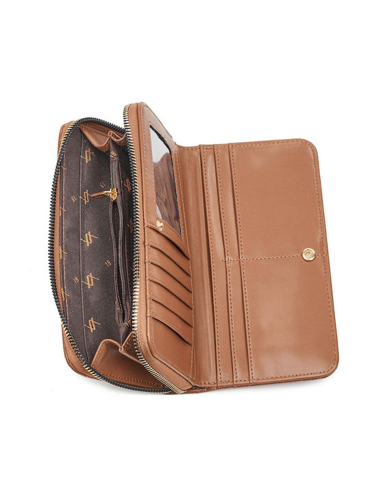 Large Women's Wallet Classic Brown