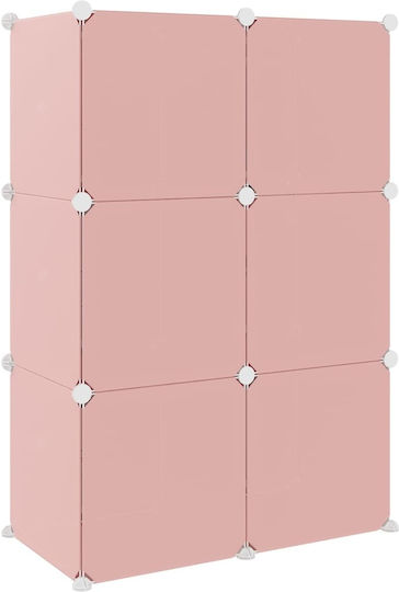 vidaXL Spielzeug Aufbewahrungssystem aus Kunststoff Mehrfarbig 74x36.5x108cm 1Stück