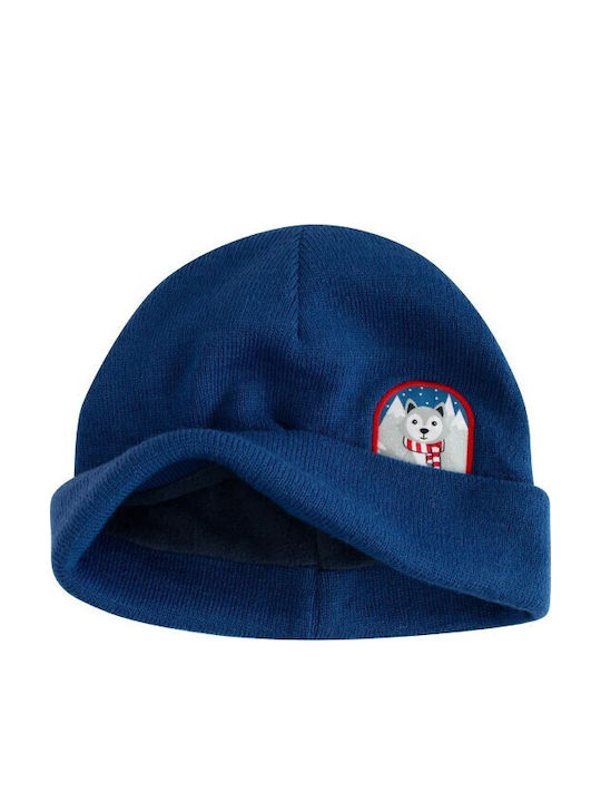 Flapjackkids Σετ Σκουφάκι με Γάντια Πλεκτό Navy Μπλε