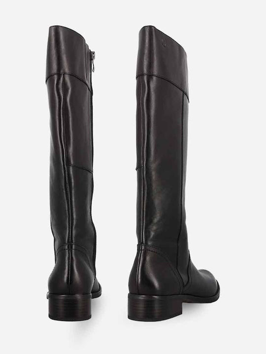 Leder Damenstiefel Schwarz