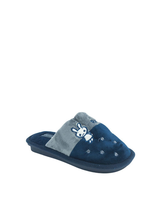 Jomix Women's Slipper In Navy Blue Colour