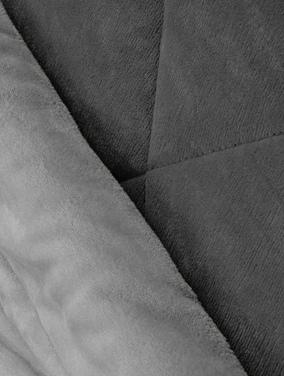 Madi Husă de pătură Super-dublu 240x260cm Vortex Anthracite / Grey