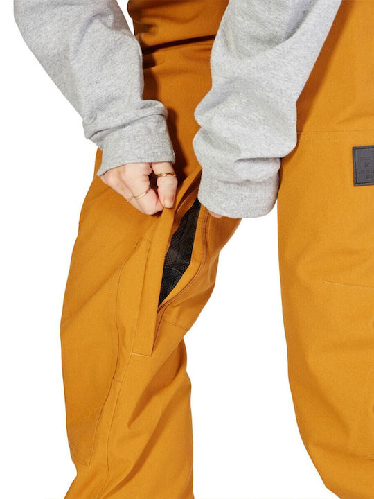 DC Crusade ADJTP03015-CPB0 Women's Dungarees for Ski & Snowboard Orange