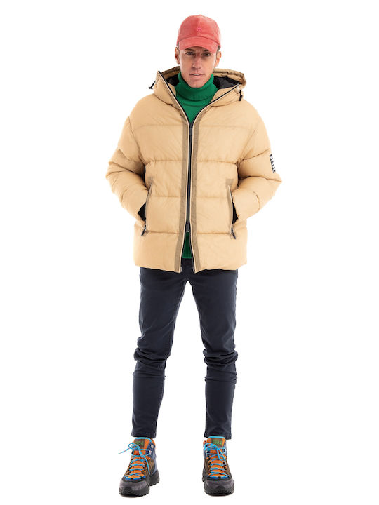 Dsquared2 Herren Winter Jacke Puffer Beige