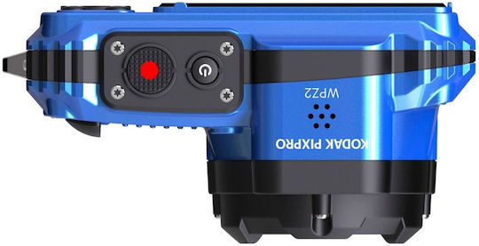 Kodak WPZ2 Compact Φωτογραφική Μηχανή 16MP Οπτικού Ζουμ 4x με Οθόνη 2.7" και Ανάλυση Video Full HD (1080p) Μπλε