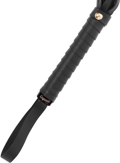 Coquette Vegan Leather Pleasure Flogger Μαστίγιο σε Μαύρο Χρώμα