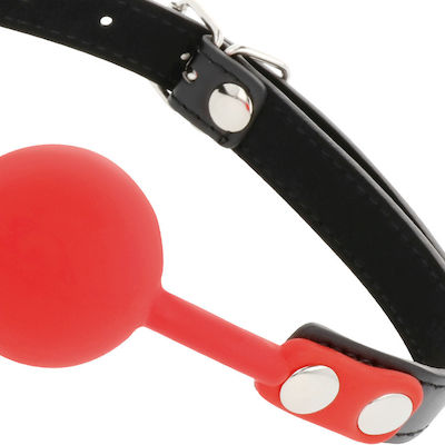 Darkness Silicone Ball Gag Red