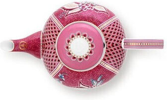 PiP Studio Flower Festival Teapot Porcelain Pink 1600ml