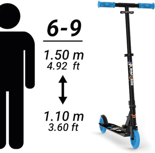 Buki Kids Foldable 2-Wheel Scooter for 8+ Years Light Blue