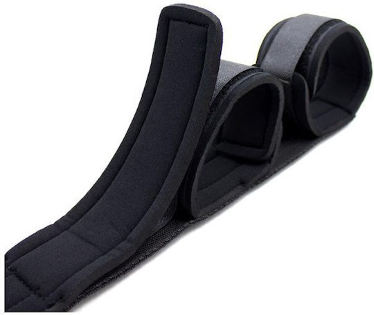 Fetish Addict Spreader Bar With Rigid Bar & Soft Cuffs Curele de Imobilizare în Culoare Negru