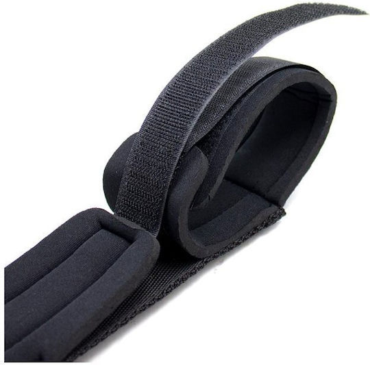 Fetish Addict Spreader Bar With Rigid Bar & Soft Cuffs Curele de Imobilizare în Culoare Negru