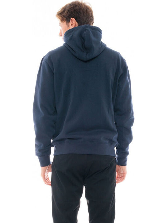 Sweatshirt with Hood Navy Blue