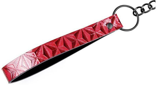 IntoYou Diamond Line Collar With Leash Guler în Culoare Roșu