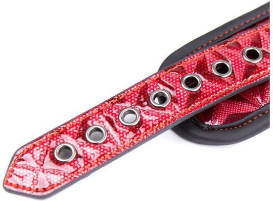 IntoYou Diamond Line Collar With Leash Guler în Culoare Roșu