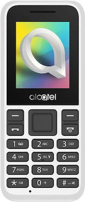 Alcatel 1068D Dual SIM Mobile Phone with Buttons White