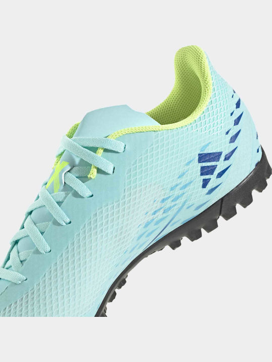 adidas X Speedportal.4 Football Shoes with Molded Cleats Clear Aqua / Power Blue / Solar Yellow