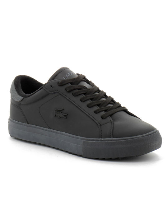 Lacoste Powercourt 222 Ανδρικά Sneakers Μαύρα