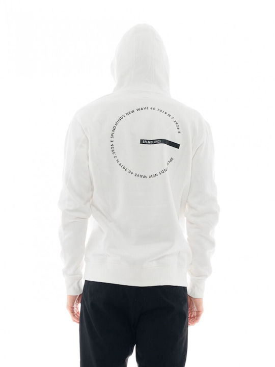 Splendid Men's Sweatshirt with Hood White