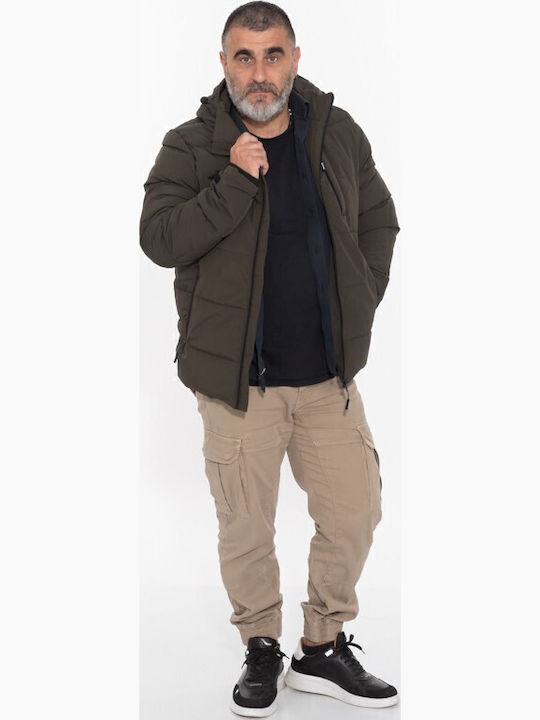 Winter Jacket Puffer Khaki