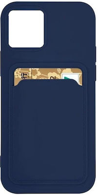 Hurtel Card Case Back Cover Σιλικόνης Navy Μπλε (iPhone 11 Pro Max)