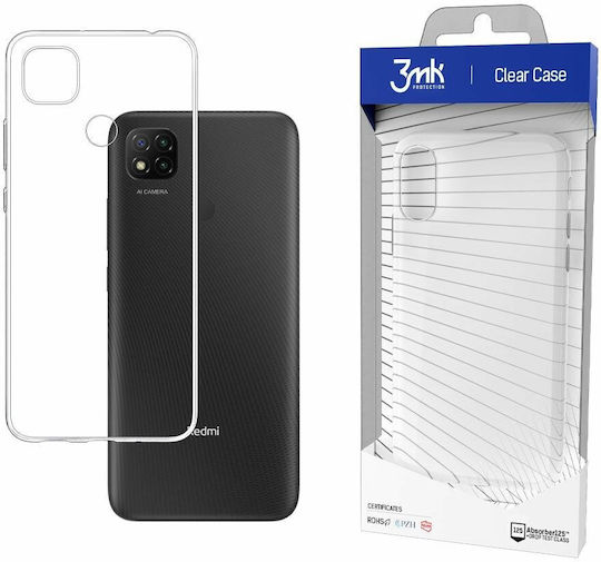 3MK Clear Back Cover Σιλικόνης 1.2mm Διάφανο (Redmi 9C)