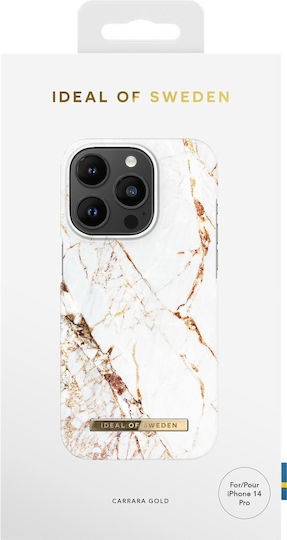 iDeal Of Sweden Fashion Back Cover Σιλικόνης Carrara Gold (iPhone 14 Pro)
