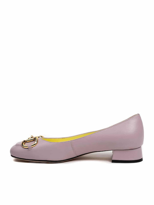 Siren Low Lederne Damen Ballerinas in Lila Farbe