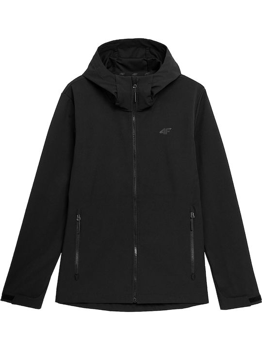 Softshell Winter Jacke Softshell Wasserdicht und Winddicht Schwarz