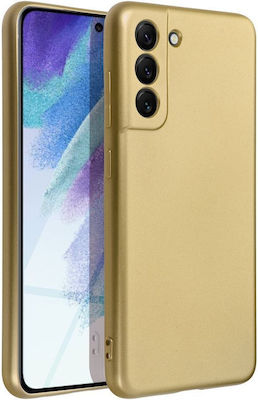 Forcell Metallic Back Cover Μεταλλική Χρυσό (Galaxy S21 FE 5G)