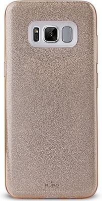 Puro Shine Back Cover Σιλικόνης Χρυσό (Galaxy S8)