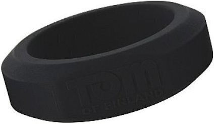 Tom of Finland 3 Piece Silicone Cock Ring Set Black 3pcs
