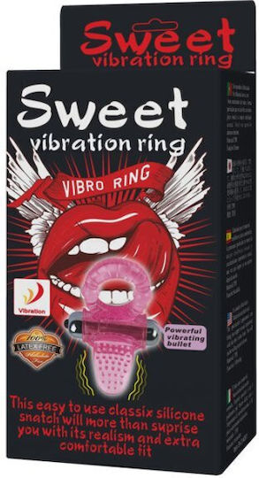 Baile Sweet Vibrating Ring 6.5cm Pink