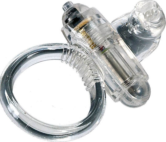 Seven Creations Cockring Silicon Δονούμενο Δαχτυλίδι Πέους Σιλικόνης Διάφανο