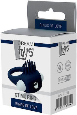 Dream Toys Rings Of Love Stimulating Cock Ring Blue