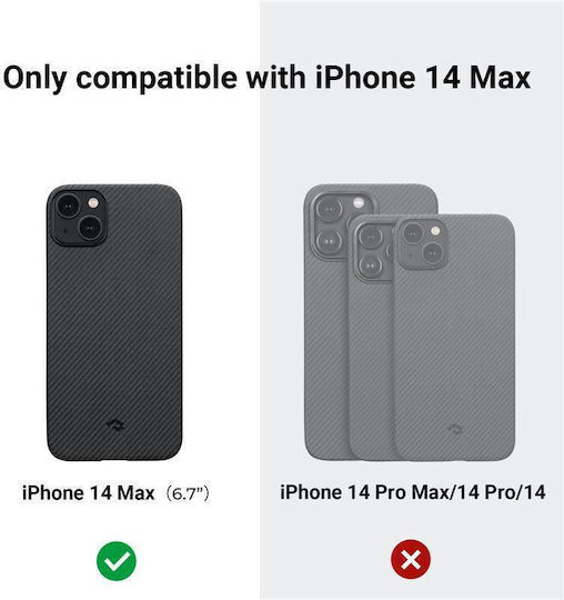 Pitaka MagEZ 3 1500D Back Cover Aramid Fiber 1.05mm Μαύρο (iPhone 14 Plus)