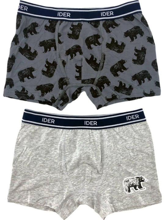 IDER Kinder-Set mit Boxershorts Gray 2Stück