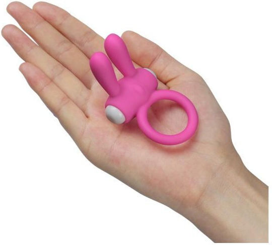 Lovetoy My First Power Clit Cockring Rabbit Vibrant Inel Cock Pink LV1422