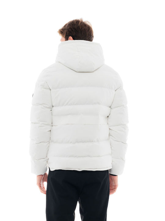 Splendid Men's Winter Puffer Jacket White