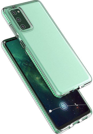 Hurtel Spring Задна корица Силикон 1мм Прозрачен / Жълт (Redmi Note 10 Pro)
