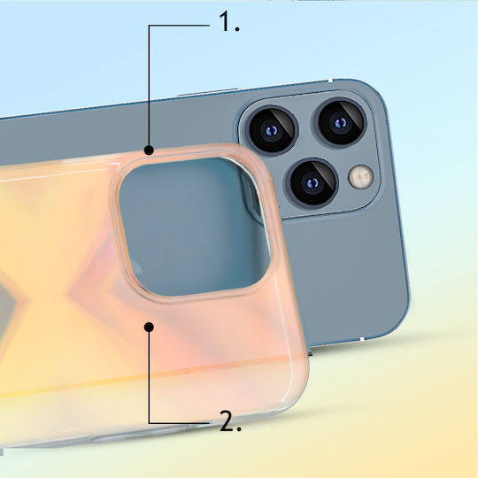 Kingxbar Streamer Back Cover Σιλικόνης 0.5mm Blue Glitter (iPhone 13 Pro Max)