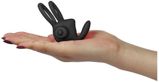 Lovetoy Power Clit Cockring Duo Вибриращ Пръстен Петел Силикон Black LV1427
