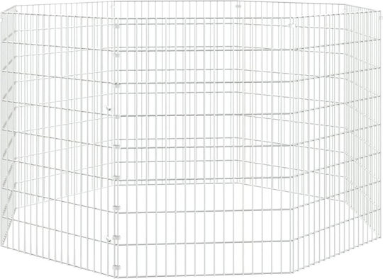 vidaXL 171578 Metallischer Käfig für Kaninchen 54cmx54cmx80cmcm.