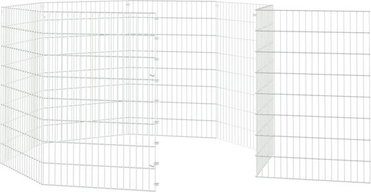 vidaXL 171578 Metallischer Käfig für Kaninchen 54cmx54cmx80cmcm.