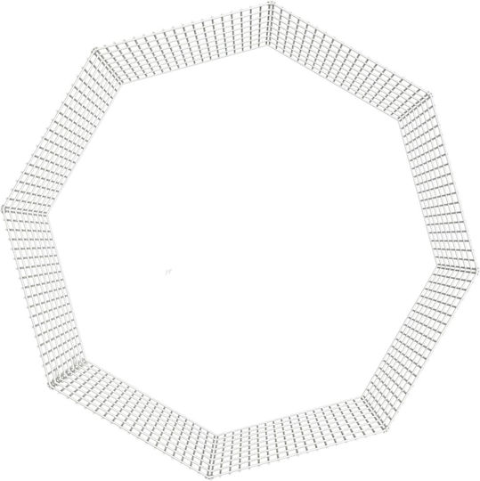 vidaXL 171578 Metallischer Käfig für Kaninchen 54cmx54cmx80cmcm.