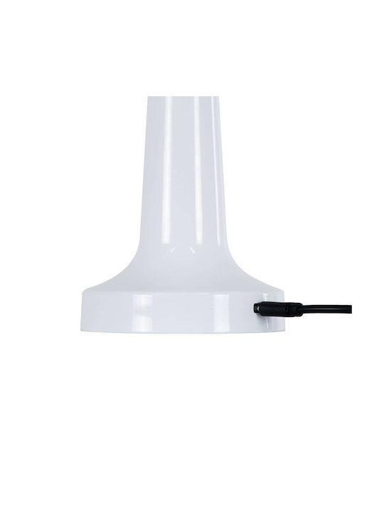GloboStar Nanna Plastic Table Lamp LED with White Shade and Base