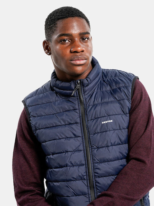 Sleeveless Jacket Puffer Navy Blue