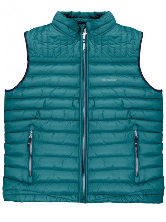 Безръкаво Puffer Якeтa Тюркоазено