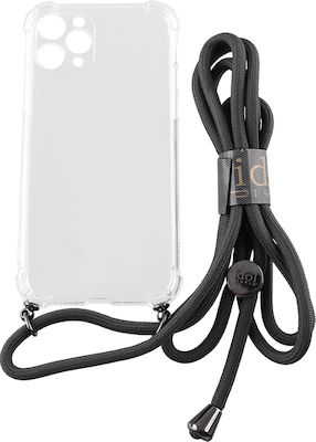 Idol 1991 Antishock Strap Back Cover Σιλικόνης με Λουράκι Διάφανο (iPhone 11 Pro)